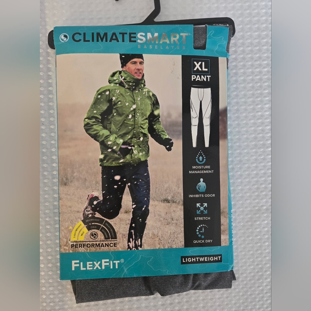Climatesmart Men's Performance Baselayer Pants Grey XL